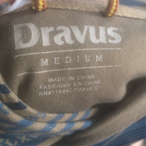 Dravus Hoodie Mens Medium Blue Tan Navajo Tribal Aztec Pattern Drawstring - Picture 4 of 7